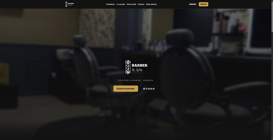 Le site de Barber By ZigZag, salon de coiffure et barbier à Sorgues
